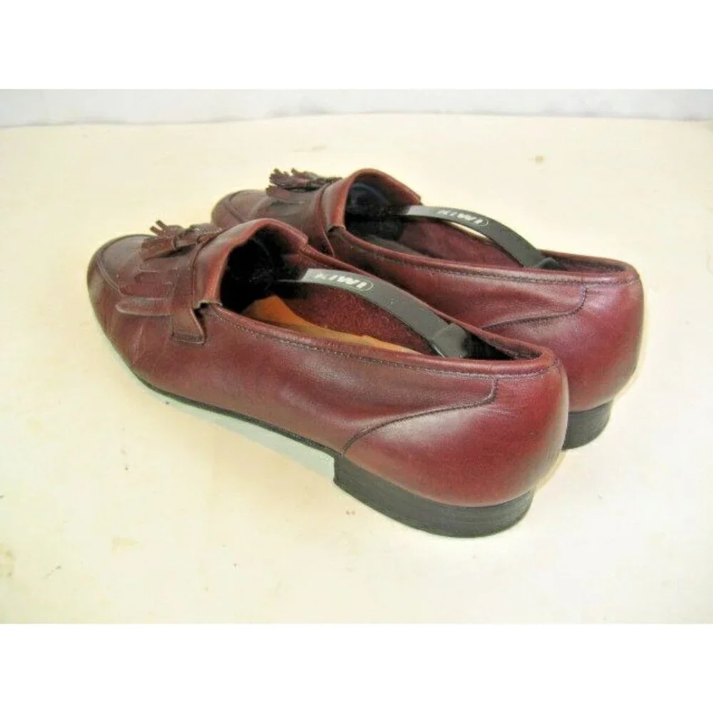 Mens Bill Blass (Italy)  Cordovan Leather Tassle Kilt Loafers sz 10.5